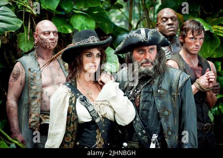 PENELOPE CRUZ, IAN MCSHANE, SAM CLAFLIN, pirati dei Caraibi: il forestiero maree, 2011 Foto Stock