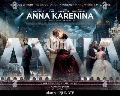 AARON TAYLOR-JOHNSON, Keira Knightley POSTER, Anna Karenina, 2012 Foto Stock