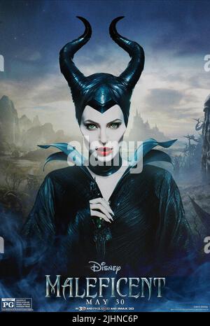 ANGELINA JOLIE POSTER, MALEFICENT, 2014 Foto Stock