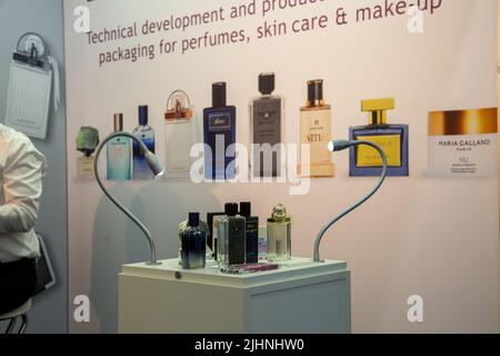 Monaco di Baviera, Germania. 02nd giugno 2022. Profumi alla fiera Cosmetic Business 2022 di Monaco, Germay, il 2 giugno 2022. (Foto di Alexander Pohl/Sipa USA) Credit: Sipa USA/Alamy Live News Foto Stock