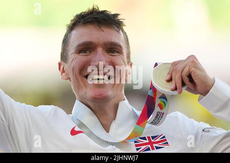 Il quinto giorno dei campionati mondiali di atletica a Hayward Field, University of Oregon negli Stati Uniti. Data foto: Martedì 19 luglio 2022. Foto Stock