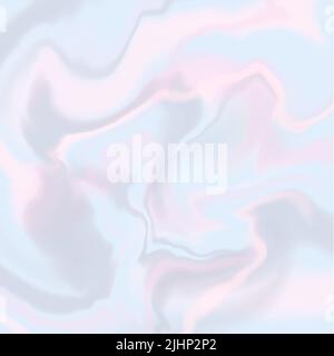 Macchie di vernice nel colore di un tramonto estivo. Tonalità chiare e delicate di rosa, blu e grigio. Illustrazione astratta. Per la stampa su confezioni regalo, prin Foto Stock