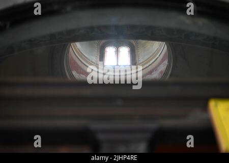 Mausoleo luogo perduto Germania Baviera Foresta Foto Stock