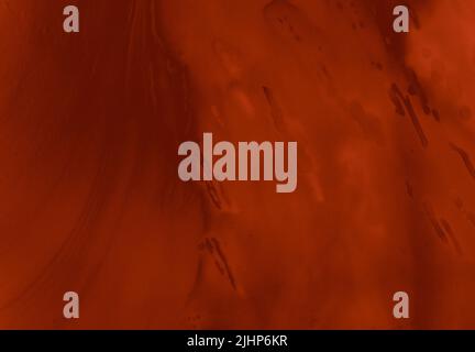 Spargimento di sangue. Watercolor Valentine Wallpaper. Bloody Horror Banner. Splat of Fluid Stains (Splat of Fluid Stains). Spargimento di sangue rosso. Sfondo acquerello. Macchie di Liqu Foto Stock