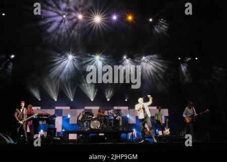 Arena, Verona, Italia, 18 luglio 2022, Simple Minds durante Simple Minds - 40 anni di visite Tour - Concerto di Musica Foto Stock