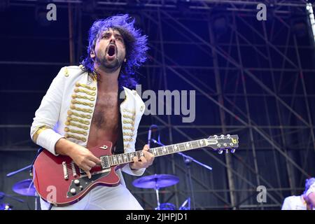 Roma, Italia. 18th luglio 2022. I Ministri Live at Rock in Roma, 18th luglio 2022, Rock in Roma Ippodromo delle Capannelle, Roma, Italia Credit: Agenzia indipendente per la fotografia/Alamy Live News Foto Stock