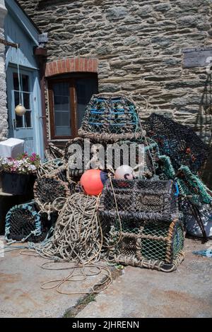 Vasi di aragosta e granchio Foto Stock