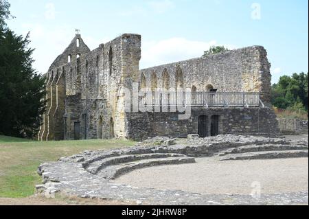 Battle, East Sussex, UK-July 20th 2022: Battle Abbey, un'antica abbazia normanna dopo il 1066. Foto Stock