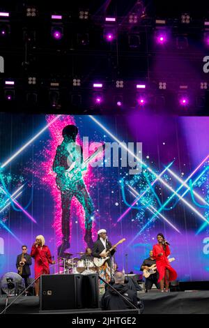 NILE RODGERS E CHIC TRNSMT 2022 GIORNO UNO Foto Stock