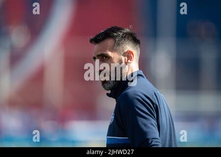 Buenos Aires, Argentina. 20th luglio 2022. Sebastian Torrico di San Lorenzo ha visto prima della partita tra San Lorenzo e Union Santa Fe come parte della Liga Professional 2022 allo stadio Pedro Bidegain. (Punteggio finale; San Lorenzo 2:2 Union Santa Fe) (Foto di Manuel Cortina/SOPA Images/Sipa USA) Credit: Sipa USA/Alamy Live News Foto Stock