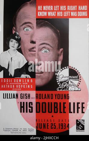 LILLIAN GISH e ROLAND GIOVANE nella SUA DOPPIA VITA 1933 regista ARTHUR HOPKINS romanzo sepolto Alive e giocare la Grande avventura di Arnold Bennett Eddie Dowling Pictures / Paramount Pictures Foto Stock