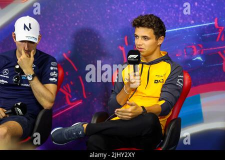 Le Castellet, Francia. 21st luglio 2022. Durante la conferenza stampa che precede il Gran Premio di Francia di Formula 1 Lenovo, Gran Premio di Francia 2022, 12th round del Campionato Mondiale di Formula uno FIA 2022 dal 22 al 24 luglio 2022 sul circuito Paul Ricard, a le Castellet, Francia - Foto Antonin Vincent/DPPI Credit: DPPI Media/Alamy Live News Foto Stock