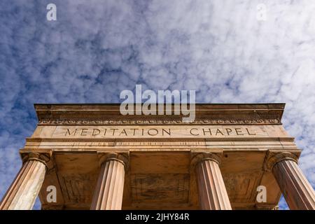 Cappella della meditazione a Memory Grove Park, Salt Lake City, Utah Foto Stock