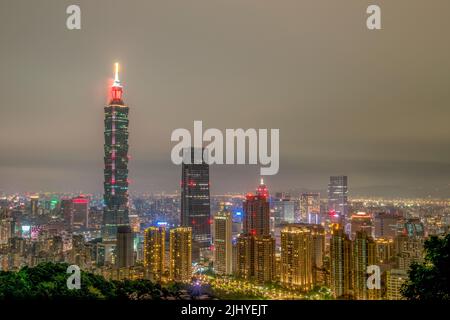 Taipei, Taiwan - Aprile 2018: Taipei 101, l'edificio più alto di Taiwan. Foto Stock