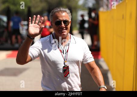 21st luglio 2022, circuito Paul Ricard, le Castellet, Marsiglia, Francia: Francese F1 Giovedi arrivi: Jean Alesi Foto Stock