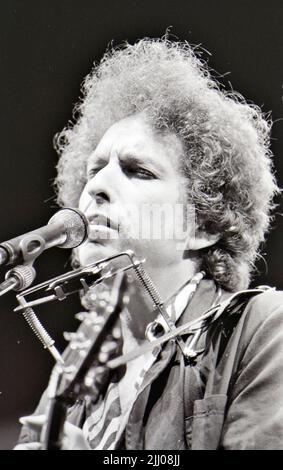 BOB DYLAN cantante/cantautore americano nel 1975 Foto Stock