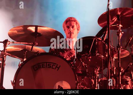 London Grammar in concerto dal vivo all'Alexandra Palace di Londra, Regno Unito con: Dot Major dove: Londra, Regno Unito quando: 12 Nov 2021 Credit: Louise Morris/WENN Foto Stock