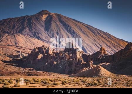 Montagna del vulcano Teide in estate Foto Stock