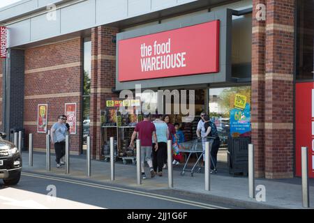 The Food Warehouse, Oldbury Green Retail Park, Oldbury, West Midlands Foto Stock