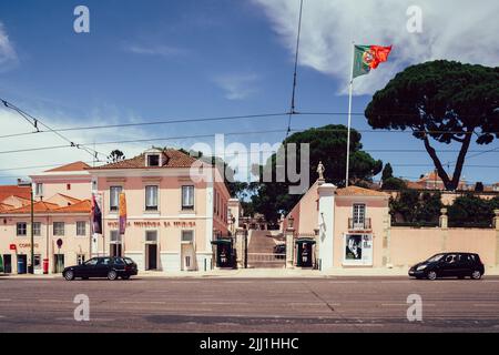 Lisbona, Portogallo - 21 luglio 2022: Palazzo Nazionale di Belem nella zona di Belem della città di Lisbona Foto Stock