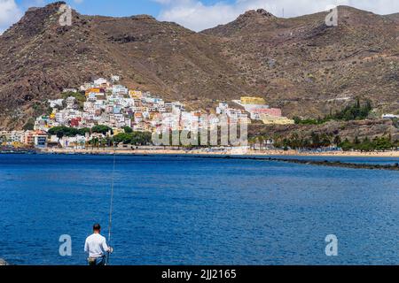 Santa Cruz, Tenerife, 24 giugno 2022. San Andres città vicino a Playa de las Teresitas a Santa Cruz , Isole Canarie. Foto Stock