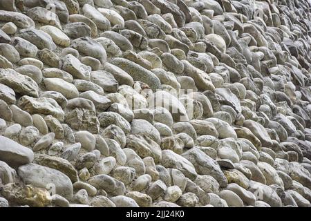 Muro di pietra sfondo fotografato in Germania Foto Stock