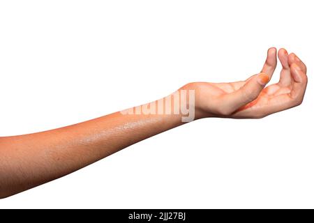 simboli della mano,immagine di diverse indicazioni Foto Stock