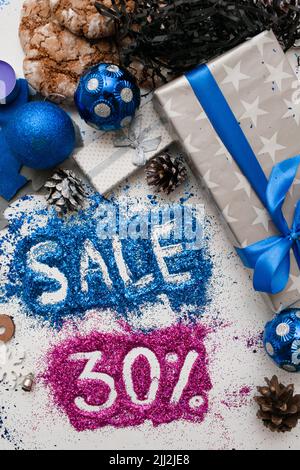 Vendite per Natale e Capodanno Foto Stock