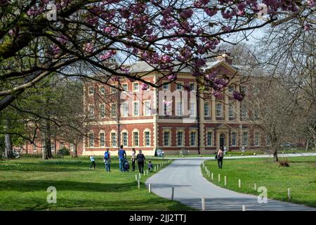 Lytham Hall, residenza di campagna georgiana del 18th° secolo, Lytham St Annes, Lancashire, Inghilterra, Regno Unito Foto Stock