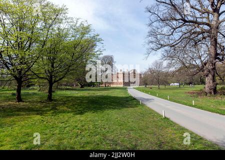 Lytham Hall, residenza di campagna georgiana del 18th° secolo, Lytham St Annes, Lancashire, Inghilterra, Regno Unito Foto Stock