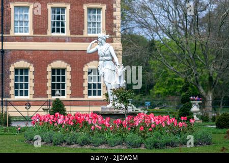 Lytham Hall, residenza di campagna georgiana del 18th° secolo, Lytham St Annes, Lancashire, Inghilterra, Regno Unito Foto Stock