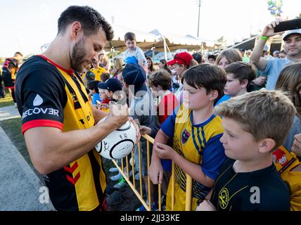 La Charleston Battery è una squadra di calcio professionistica a Charleston, S.C. Foto Stock