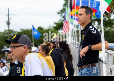 La Charleston Battery è una squadra di calcio professionistica a Charleston, S.C. Foto Stock