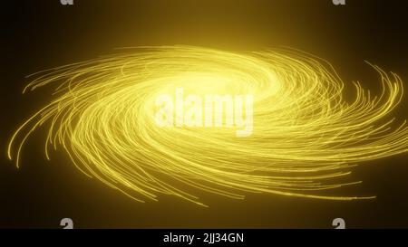 particelle incandescenti astratte, resa 3d Foto Stock