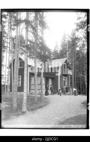 Villa a due piani, 9 persone. Builder Alf Lindström Foto Stock