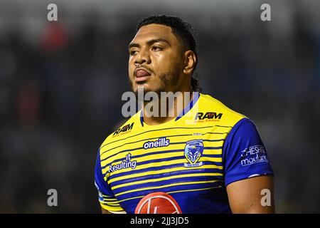 Thomas Mikaele #33 di Warrington Wolves durante il gioco in, il 7/22/2022. (Foto di Craig Thomas/News Images/Sipa USA) Credit: Sipa USA/Alamy Live News Foto Stock