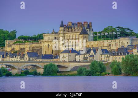 Castello reale d'Amboise (Francia) Foto Stock