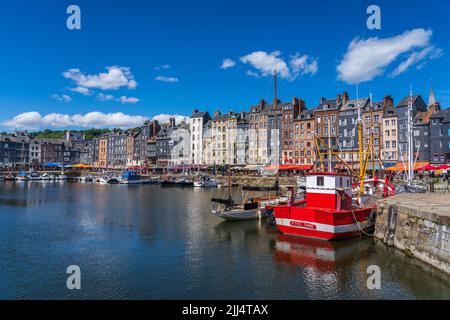 Porto di Honfleur a Normadny (Francia) Foto Stock