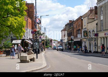 Vista sulla strada Maldon Essex Foto Stock
