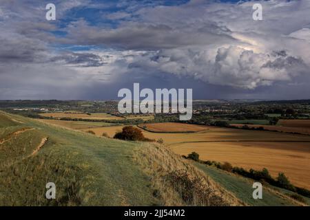 Cley Hill Wiltshire Foto Stock