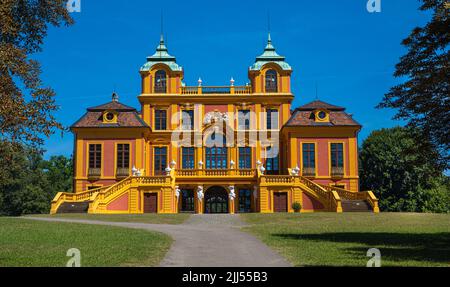 Il rifugio di caccia preferito fu costruito tra il 1716 e il 1723 a Ludwigsburg, in Germania Foto Stock