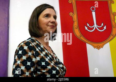 Odessa, Ucraina. 23rd luglio 2022. Odesa, Ucraina - 22 luglio 2022 - il vicepresidente del Bundestag tedesco Katrin Goring-Eckardt è in visita di lavoro a Odesa, nel sud dell'Ucraina. Questa foto non può essere distribuita nella Federazione Russa. Photo by Yulii Zozulia/Ukrinform/ABACAPRESS.COM Credit: Abaca Press/Alamy Live News Foto Stock