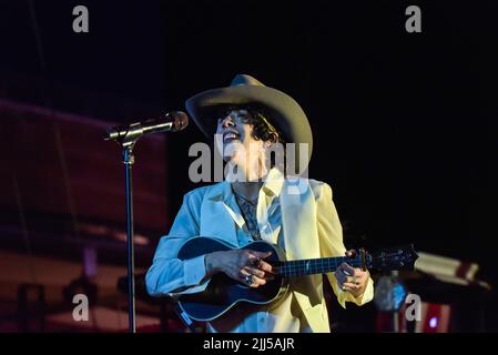 Roma, Italia. 22nd luglio 2022. Laura Pergolizzi (LP) durante il concerto del Roma Summer Fest 2022 presso l'Auditorium Parco della Musica di Roma, Italia, il 22 luglio 2022. (Foto di Roberto Bettacchi/Pacific Press/Sipa USA) Credit: Sipa USA/Alamy Live News Foto Stock
