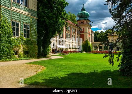 Lancut, Podkarpackie Voivodato / Polonia - 17 luglio 2022: Castello in Lancut, in. Lubomirski e il Castello di Potocki a Lancut - un'antica residenza magnata Foto Stock