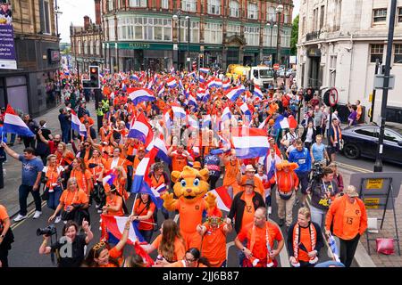 ROTHERHAM, REGNO UNITO - LUGLIO 23: Durante la Quarter Final - UEFA Women's EURO 2022 match tra Francia e Olanda allo stadio di New York il 23 luglio 2022 a Rotherham, Regno Unito (Foto di Joris Verwijst/Orange Pictures) Foto Stock