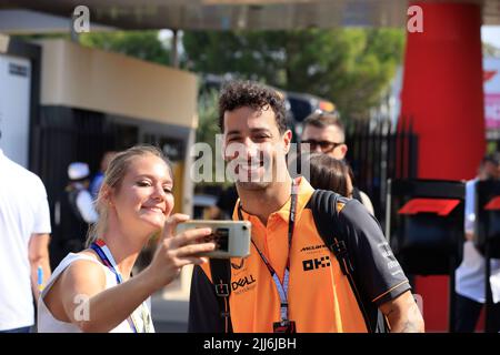 luglio 22 2022 le Castellet, Francia - F1 2022 GP di Francia - Daniel Ricciardo (AUS) McLaren MCL36 Foto Stock