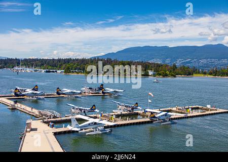 Terminal dei floatplane di Vancouver nella British Columbia Canada Foto Stock