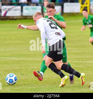 Dundela Vs Glentoran (Pre-Season friendly) Wilgar Park, Belfast, 23/07/22 Foto Stock