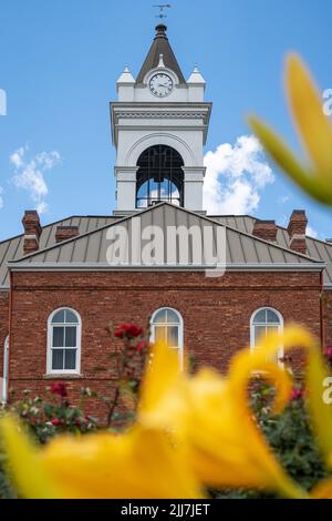 Storico tribunale della contea di Union sulla piazza cittadina di Blairsville, Georgia. (USA) Foto Stock