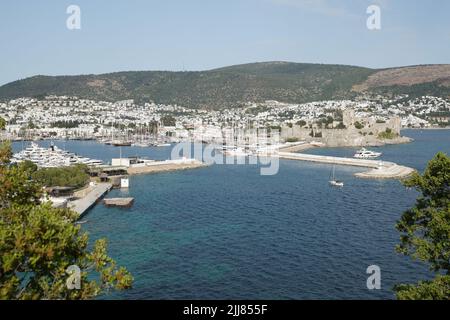 Castello di Bodrum nella città di Bodrum, Mugla, Turchia Foto Stock